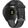 Смарт-часы GARMIN FORERUNNER 165 MUSIC, черный/сланцево-серый силиконовый ремешок 010-02863-30